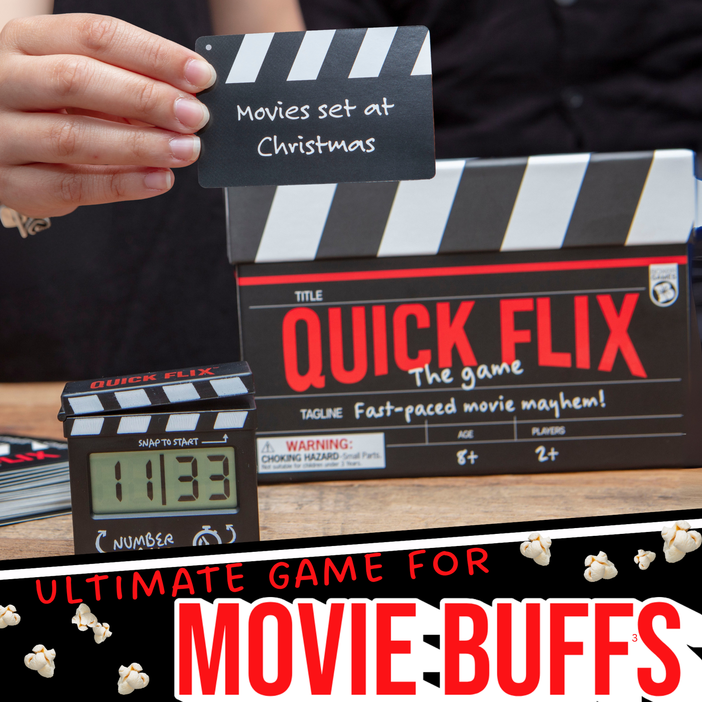 Quick Flix - Movie Trivia Party Game for Families & Adults