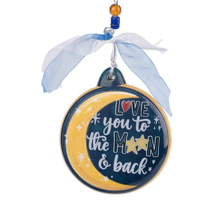 Love You To The Moon And Back Puff Ornament