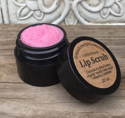 Exfoliante labial Cherry Berry de 1 oz, hidratante y abrillantador