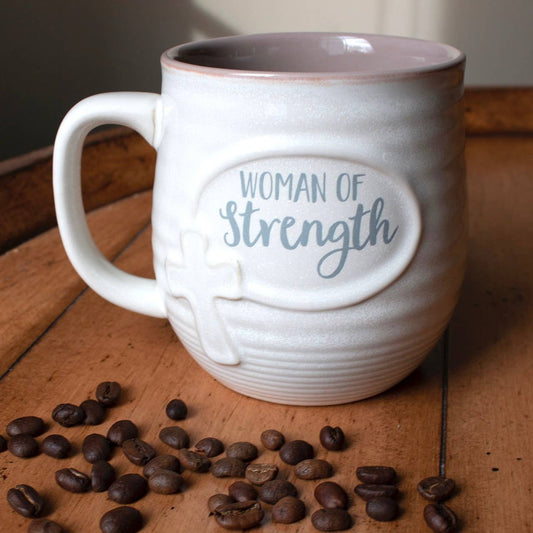 Woman of Strength Pottery Mug