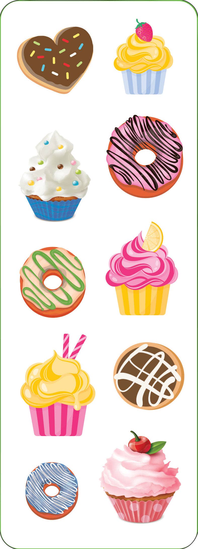 Cupcakes & Donuts Sticker Set