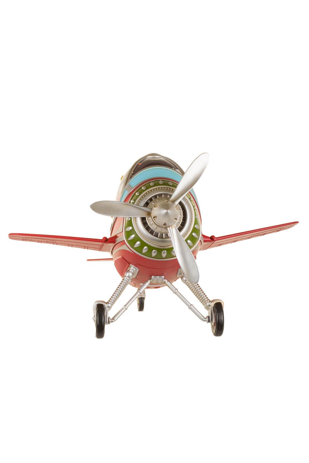 Red Led Airplane Snow Globe With Gifts & Decorations