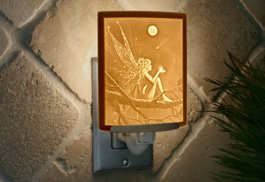 Catch A Falling Star Porcelain Lithophane Night Light