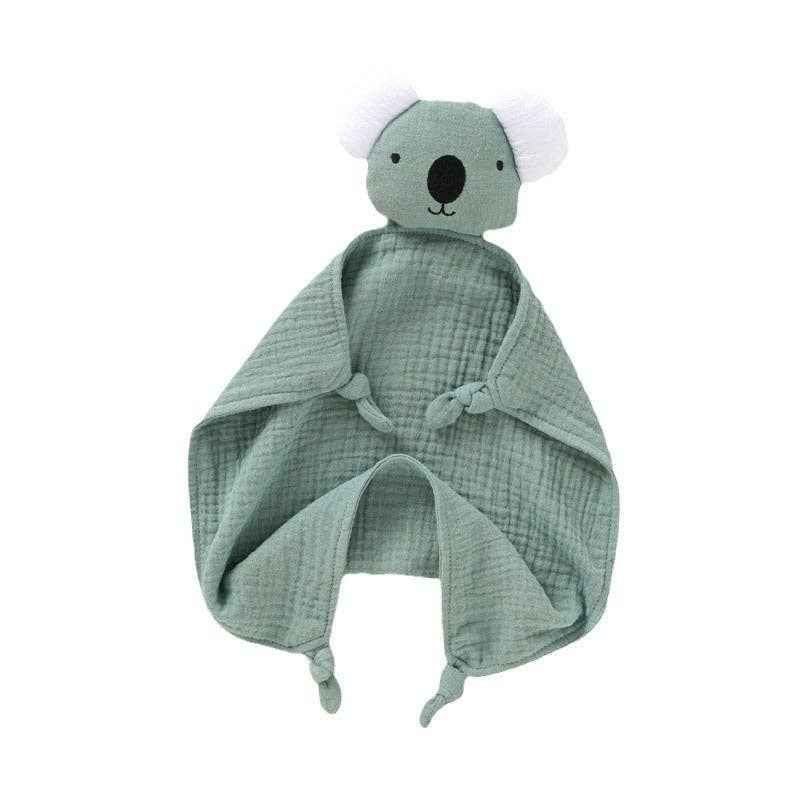 Organic Cotton Baby Comforter Plush Toy for 0-3 Year Olds: XJ32 Khaki