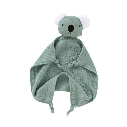 Organic Cotton Baby Comforter Plush Toy for 0-3 Year Olds: XJ32 Khaki
