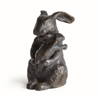 Mother Rabbit Sculpture, Black