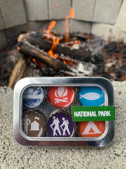National Park Magnets - Spring decor, Handmade & Eco-friend 