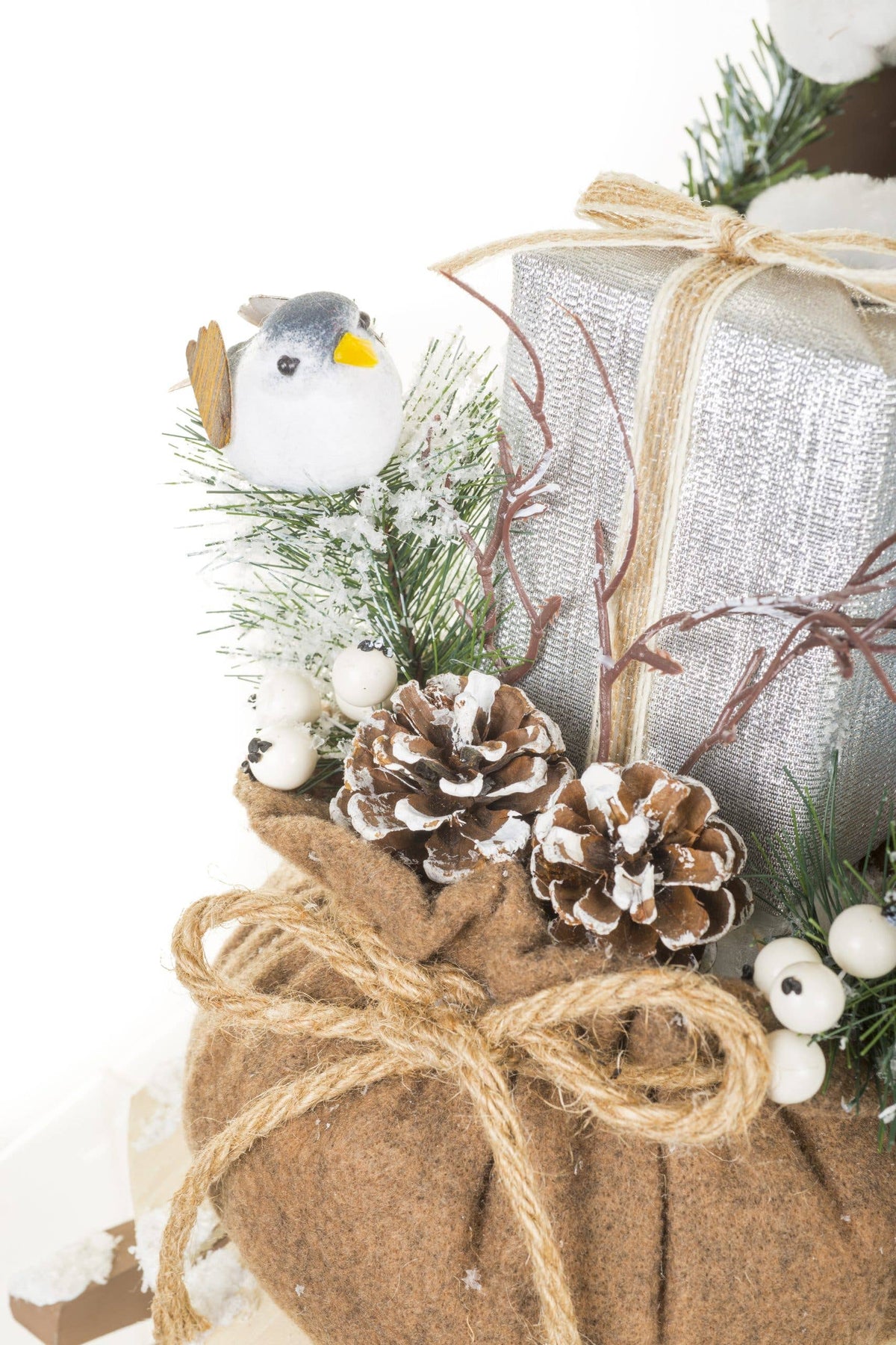 Blue-Gray Santa Figurine
