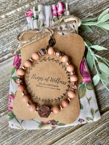 Beaded Bracelets, Stackable Bracelet, The Orchid