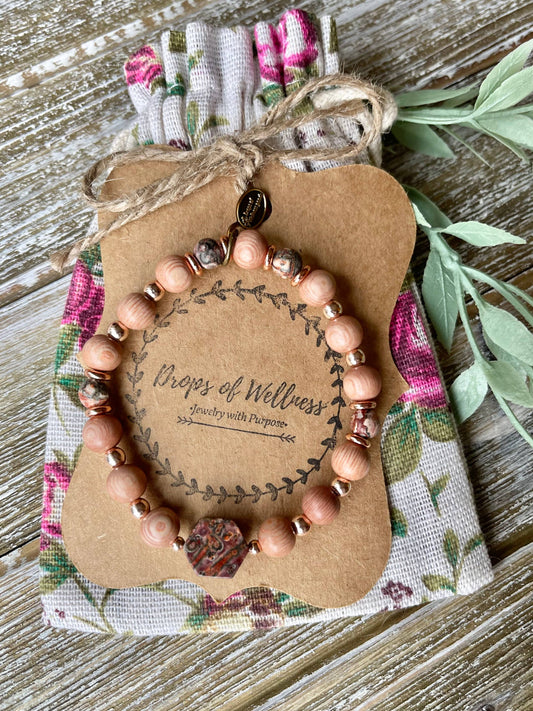 Beaded Bracelets, Stackable Bracelet, The Orchid