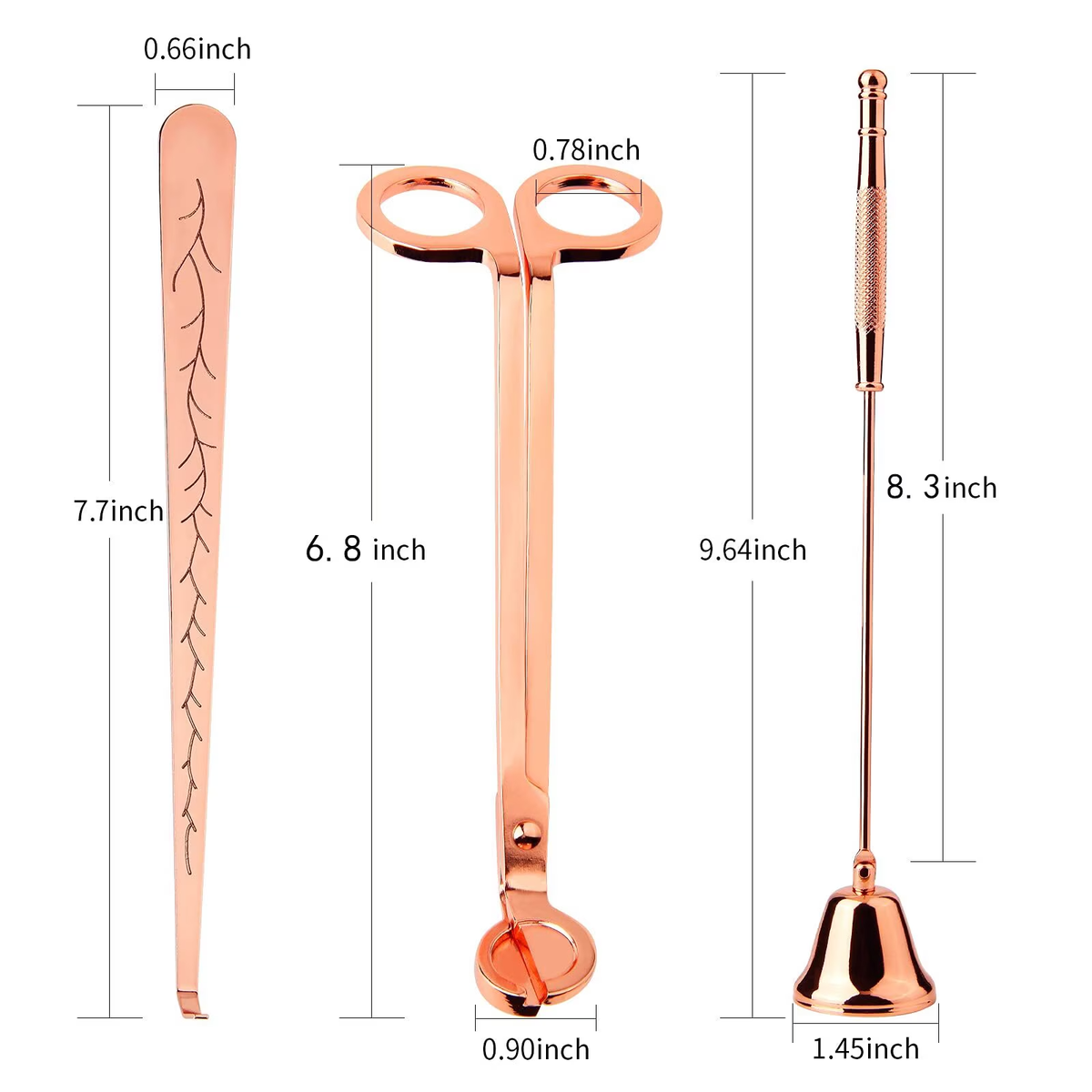 Candle Wick Trimmer Accessories Set for Care Kit- Gold