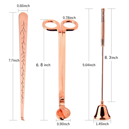 Candle Wick Trimmer Accessories Set for Care Kit- Gold