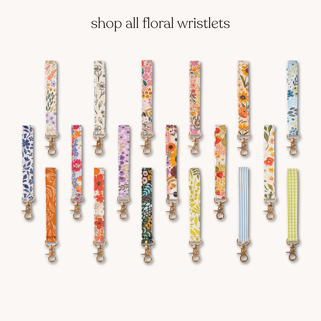 Elyse Breanne Design - Pressed Floral Wristlet Keychain