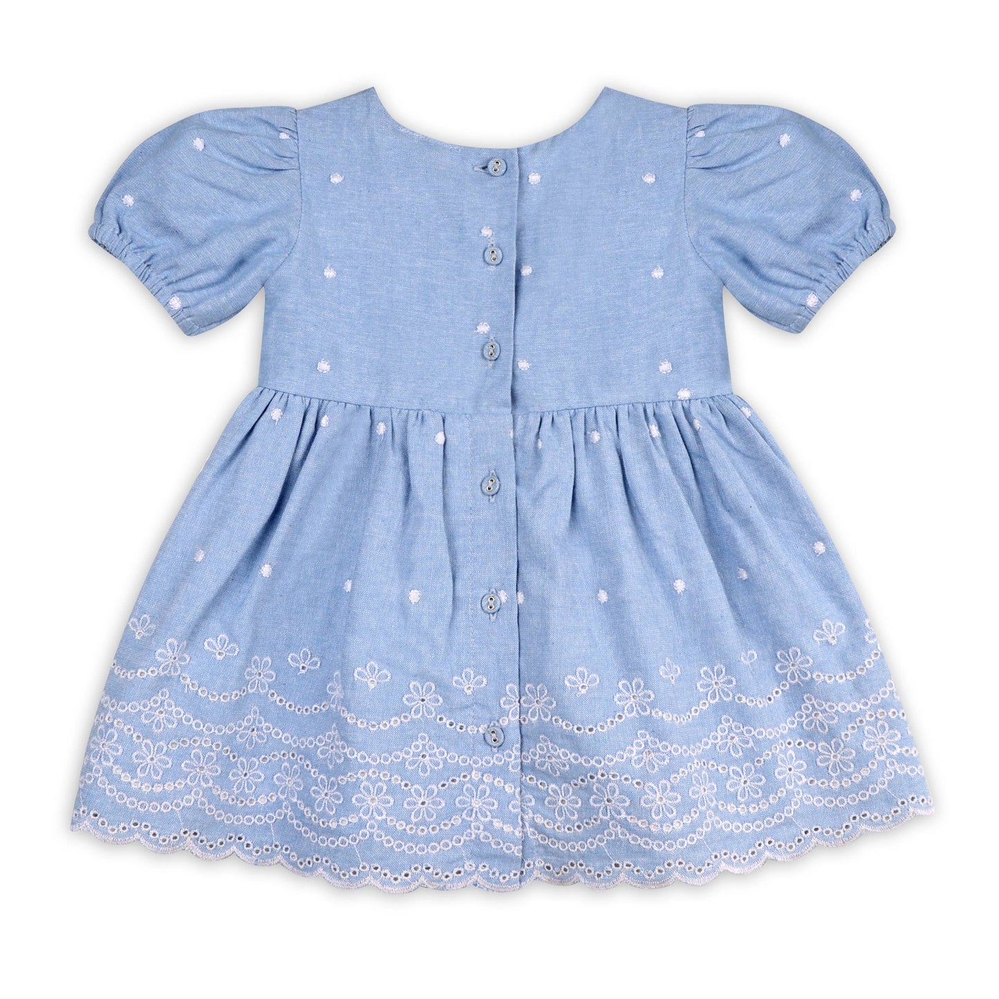 Viverano Organics - Isla Chambray Baby Dress + Bloomer (Organic Cotton)