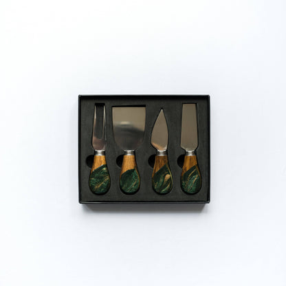 Resin Coated Cheese Knife Set of 4