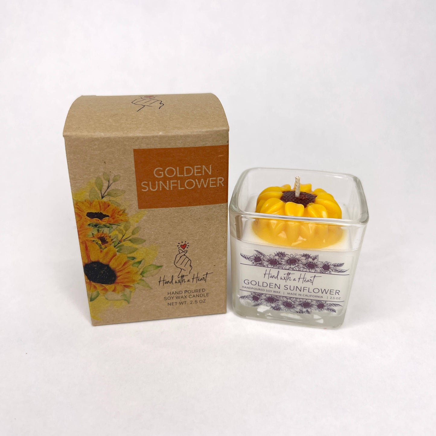 Golden Sunflower Soy Wax Candle
