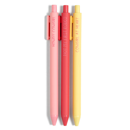 Howdy Cowgirl Western Pen Set