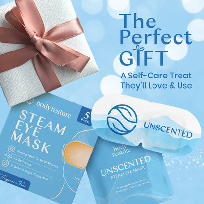 body restore - Unscented Steam Eye Mask (5 pack)
