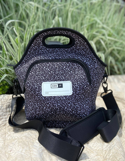 Sok-It - LunchTote XL - Black English Garden Picnic