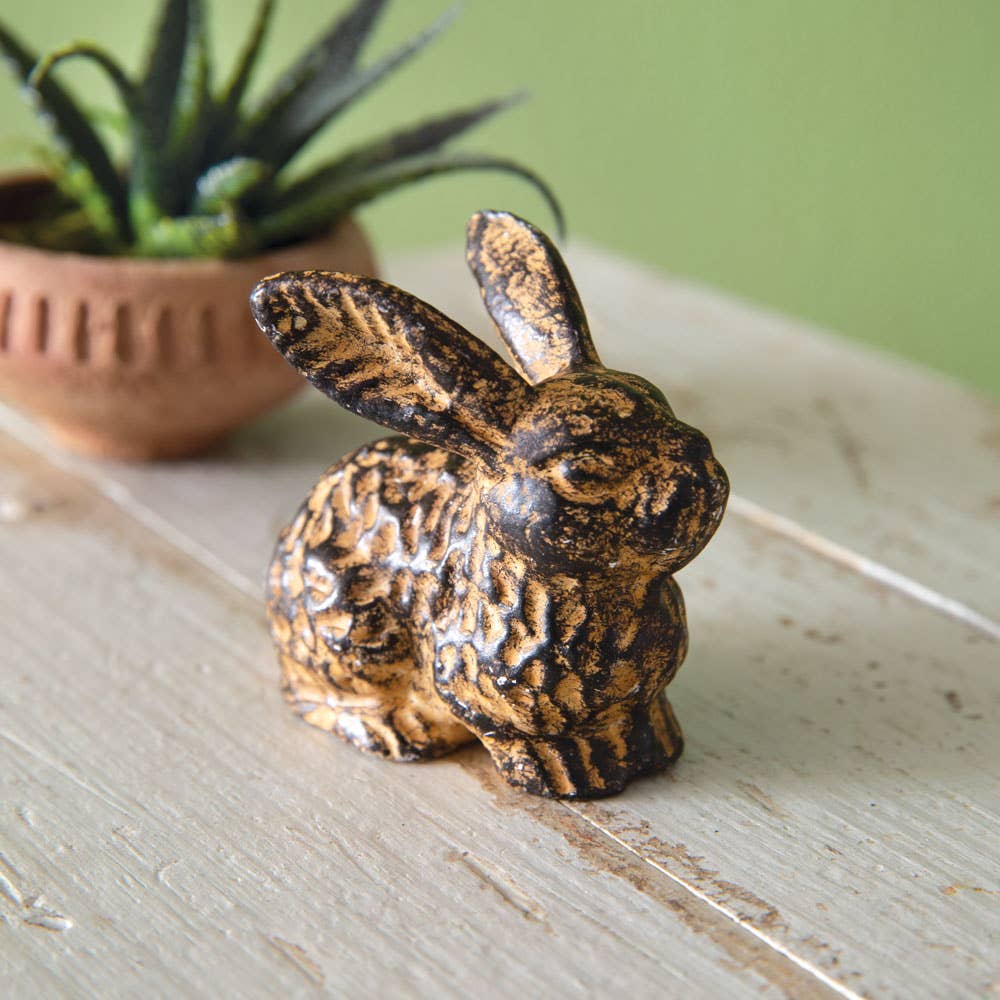 Rustic Bunny Figurine-Set of 2