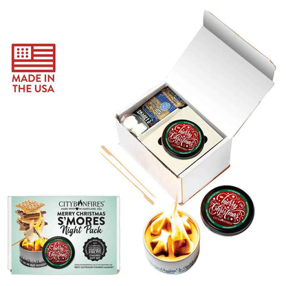 Merry Christmas S'mores Night Pack – Bonfire Gift Set