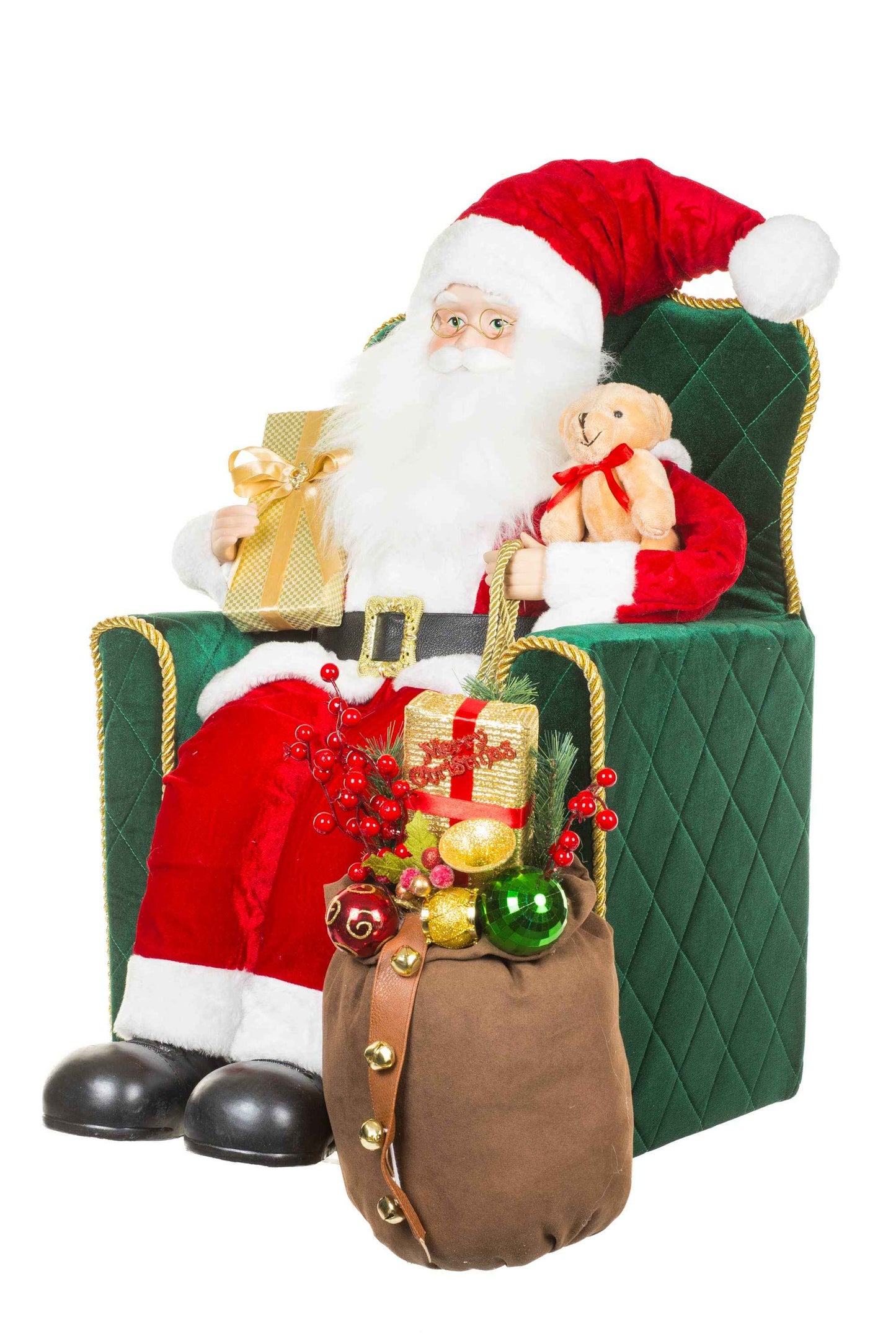 NEW-Red Armchair Santa