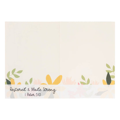 Divinity Boutique - Boxed Cards: 12CT Get Well - Yellow & Peach Floral