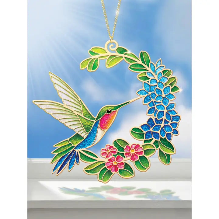 Hummingbird Oasis Suncatcher