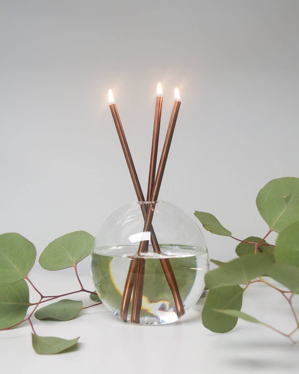 Copper Everlasting Candles - Reusable Steel Oil Candles