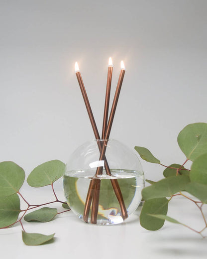 Copper Everlasting Candles - Reusable Steel Oil Candles