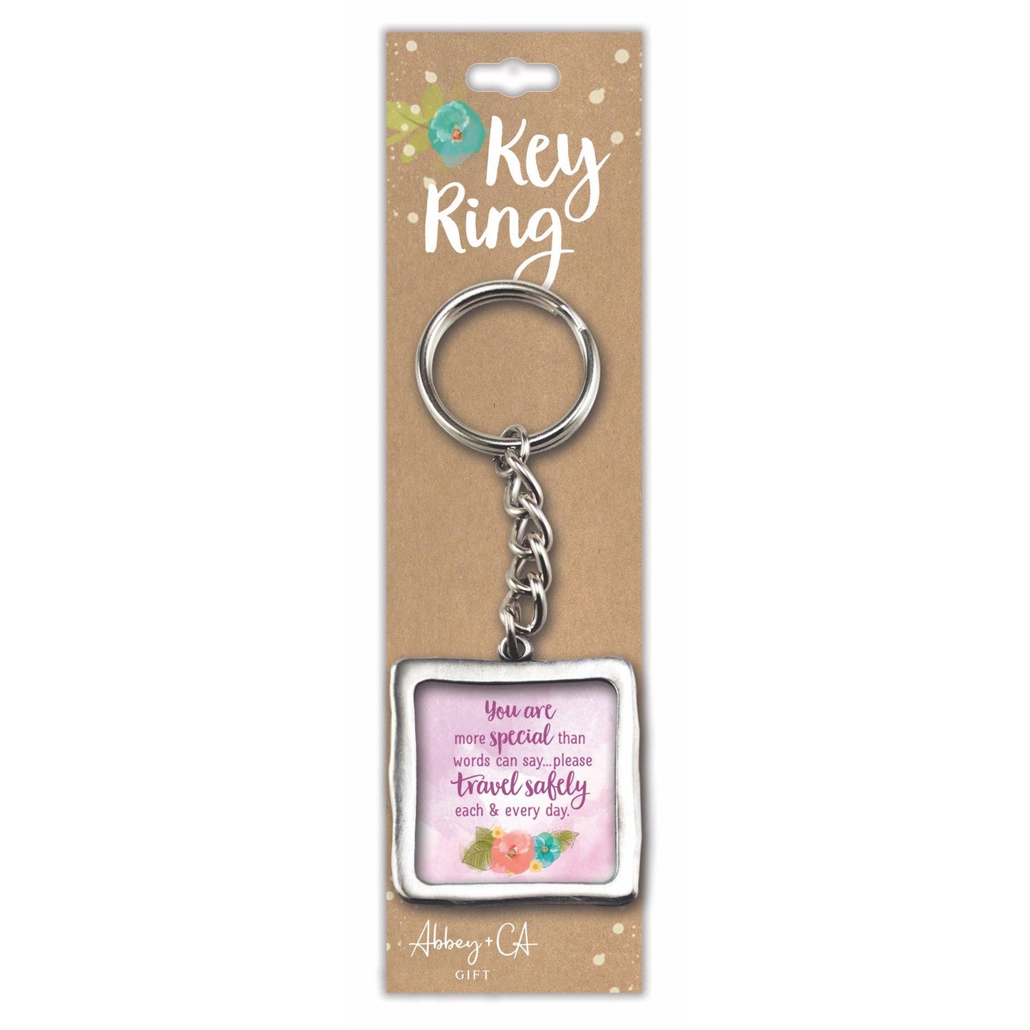 Square Key Rings -Assorted