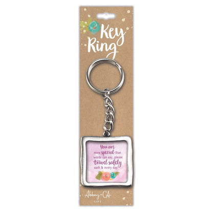 Square Key Rings -Assorted