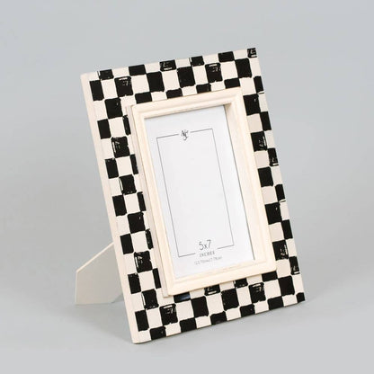 9x11 wood photo frame (5x7pic) CHECK Decor