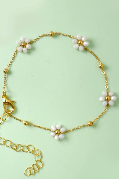 JOSSLYN de wall to wall - PULSERAS DE VERANO CON DIJE DE FLORES Y CUENTAS MÚLTIPLES | 40B108