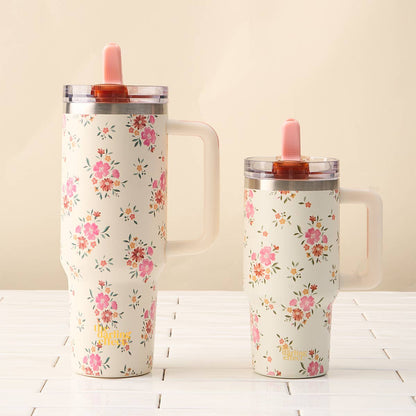 40 oz Lifestyle Flip Straw Tumbler–Endless Daydream Cream