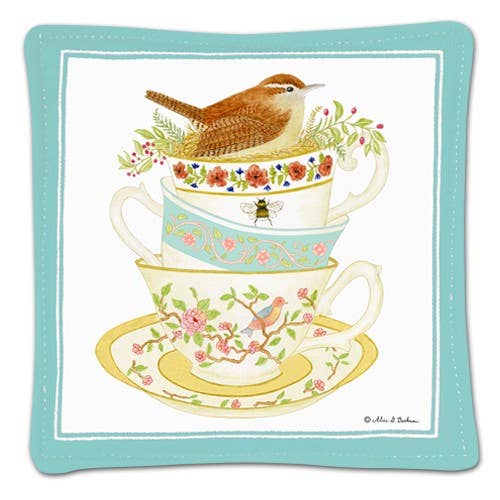 Single Spiced Mug Mat Stack Of Teacups
