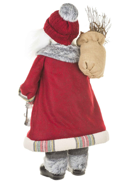 NEW-Cream/Grey Santa