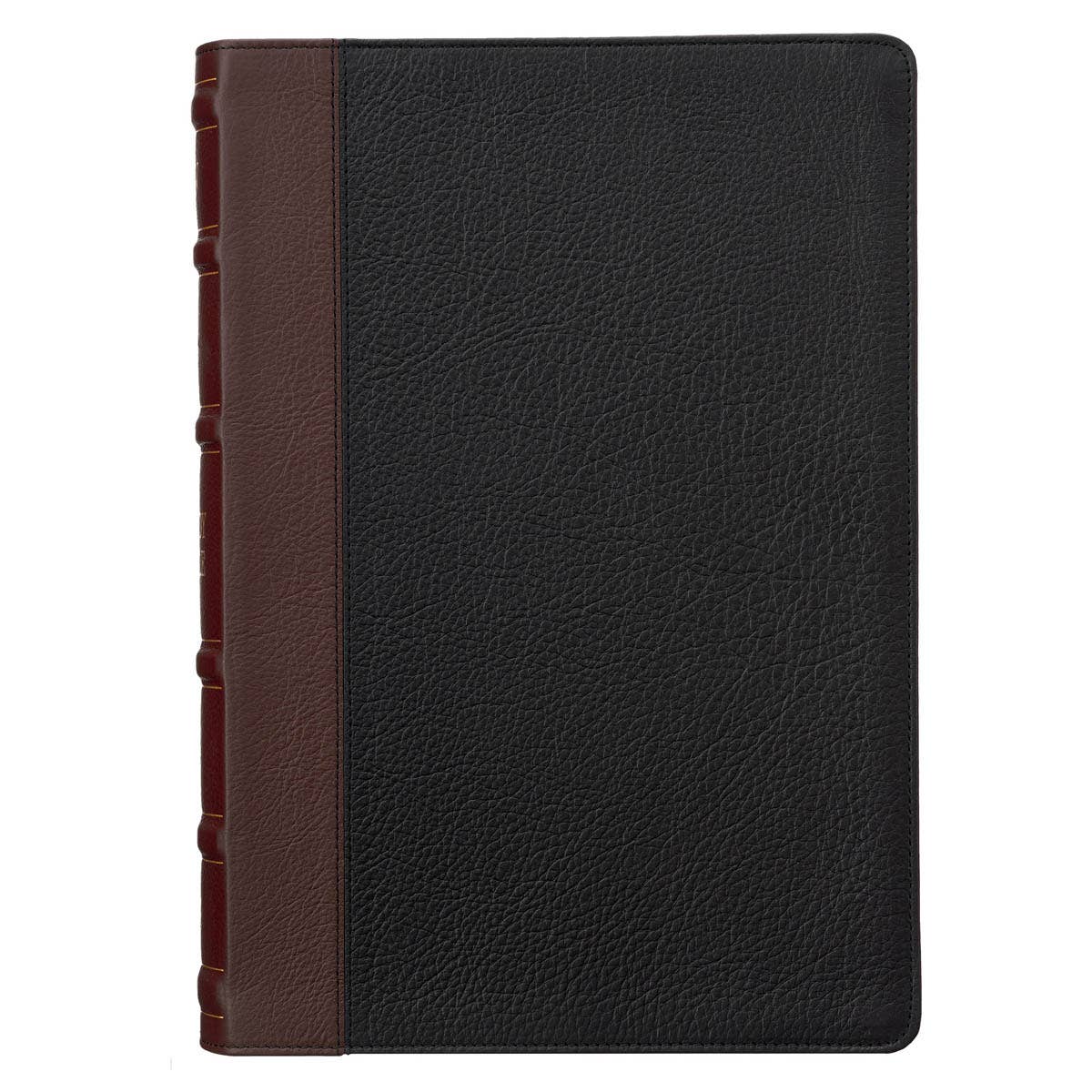 KJV Study Bible LP Full-grain Leather, Black/Burgundy