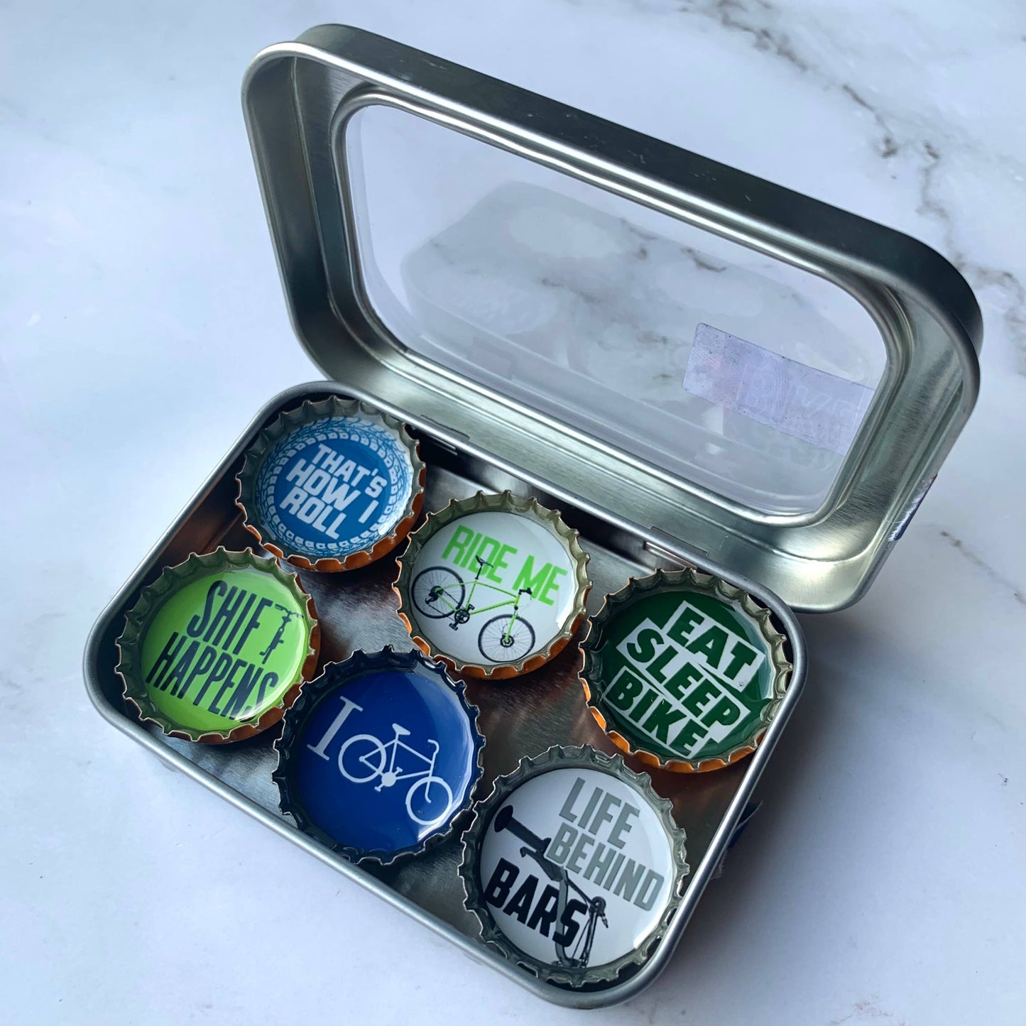 Bike Magnets - Spring decor, Handmade & Eco-friendly