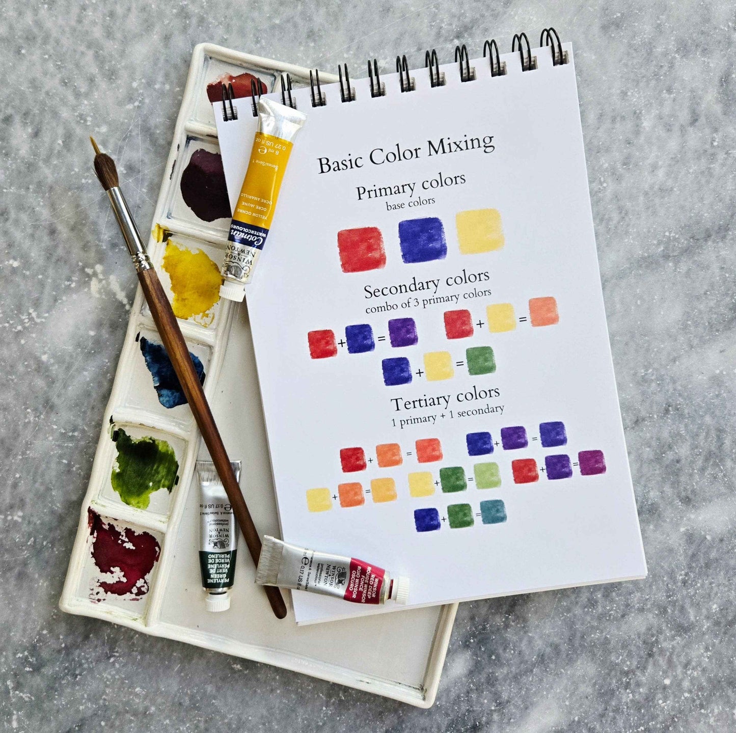 Watercolor Workbook, Spiral Bound, Christmas