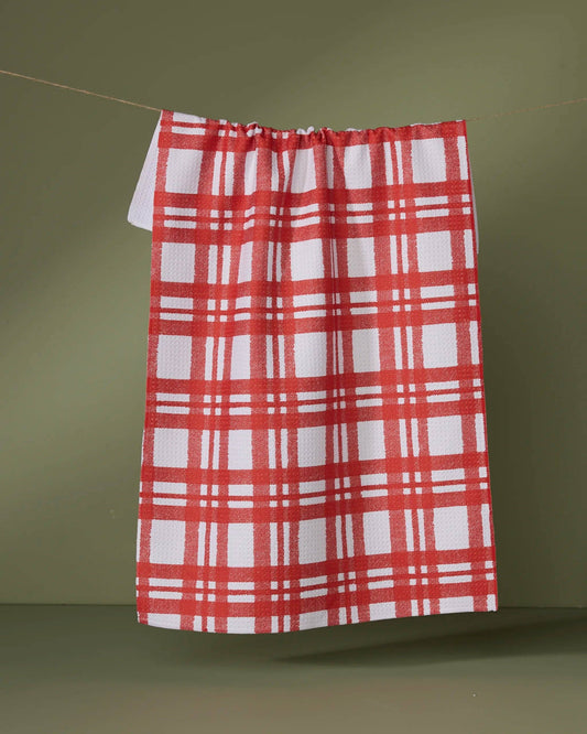 Geometry - Tartan Tea Towel