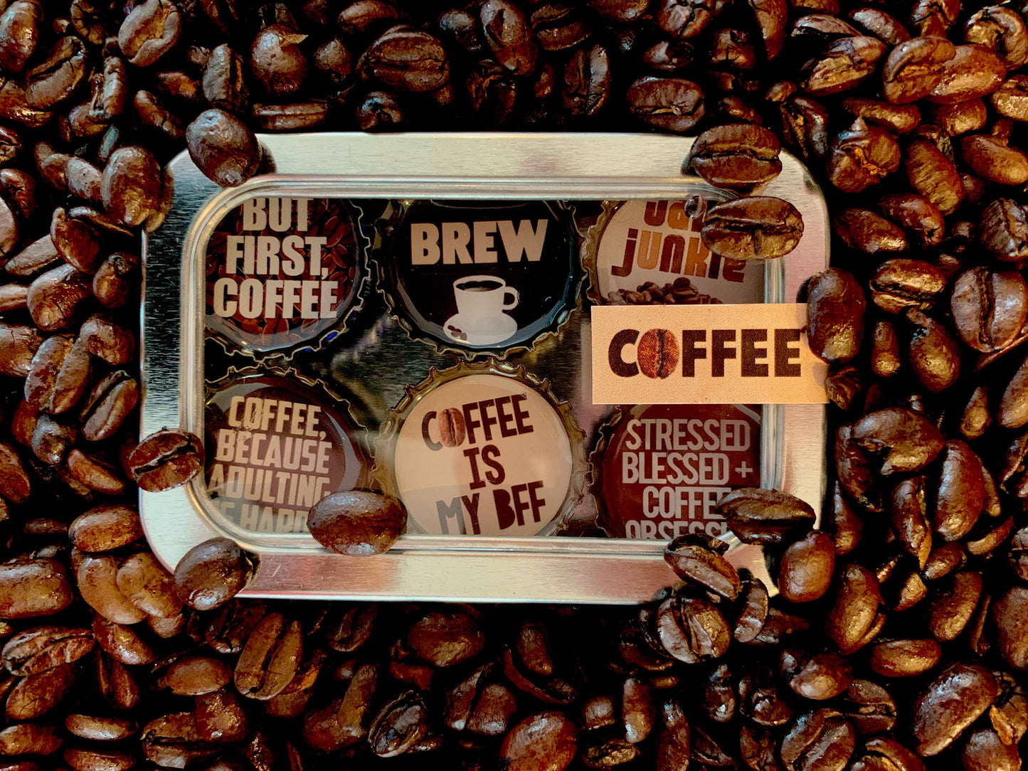 Coffee Magnets - handmade & eco-friendly