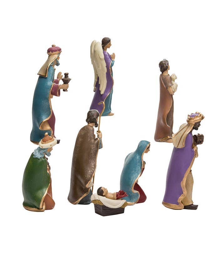 6.25"RESIN NATIVITY SET 8PC