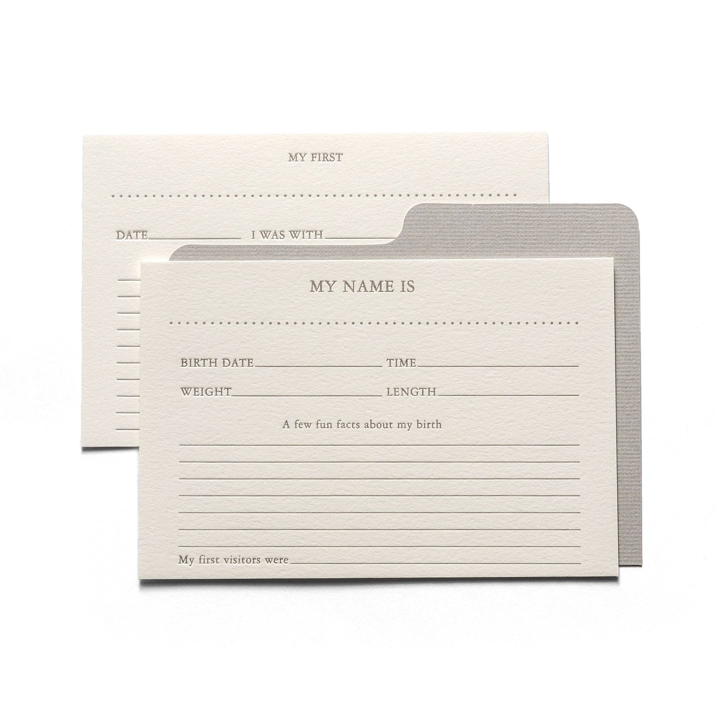 Keepsake Baby Box & Memory Cards