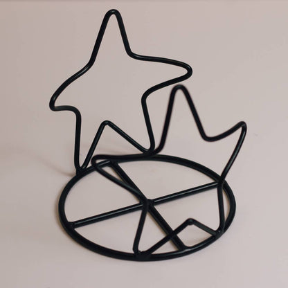 A Cheerful Giver - Star Candle Holder Jar (Black)