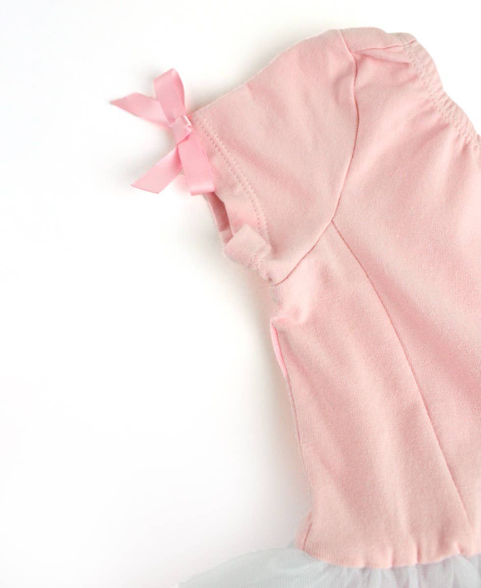 RuffleButts + RuggedButts - Girls Pink Ballet Tutu Dance Leotard
