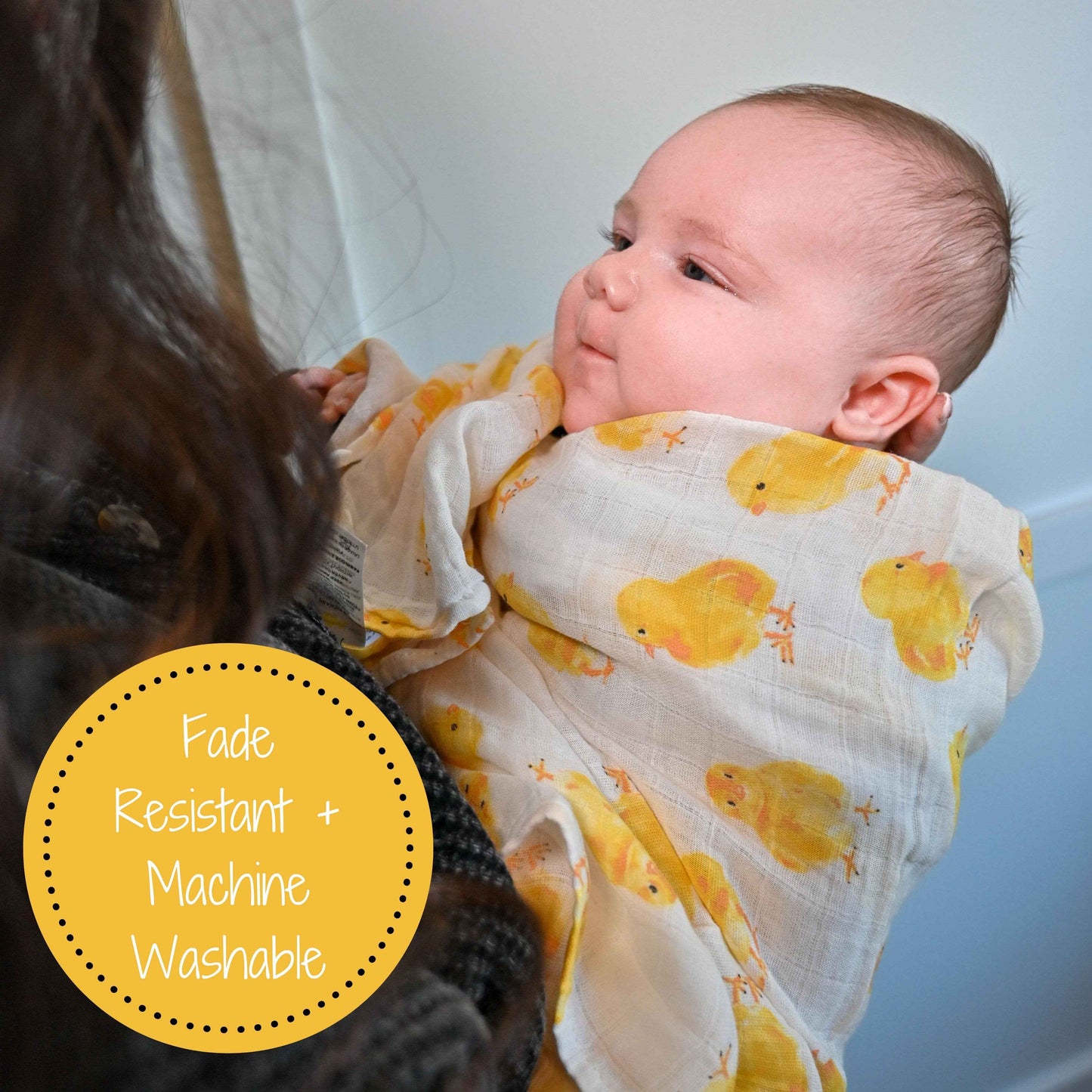 LollyBanks - Peep Peep Baby Muslin Swaddle Blanket