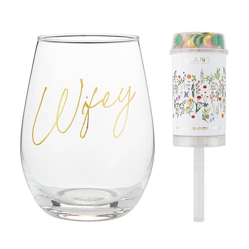 Wineglass & Pop Gift Set Wifey