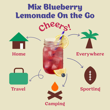 Craftmix - Blueberry Lemonade Cocktail / Mocktail Mixer - 24ct Caddy