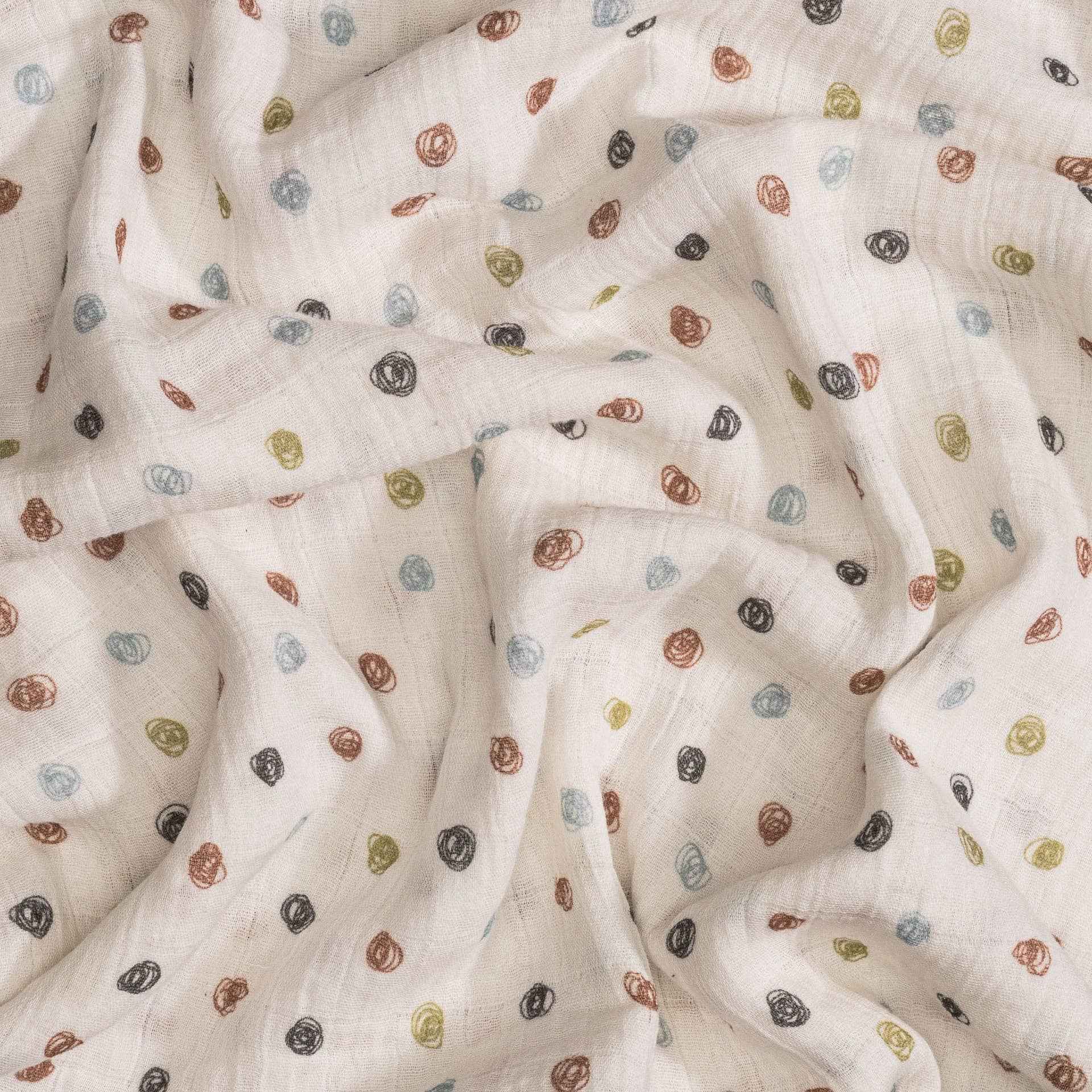 Crane Baby - Charlie 2-pc. Farmhouse Tractor/Dot Swaddle Set